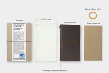 Load image into Gallery viewer, Traveler's notebook/ Regular size/ BROWN