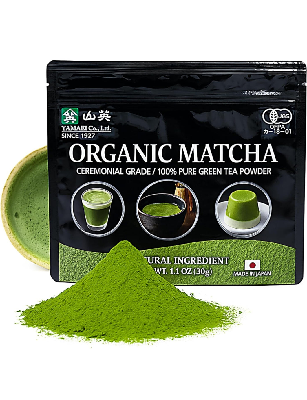 YAMAEI matcha organiczna z prefektury Shizuoka 30g